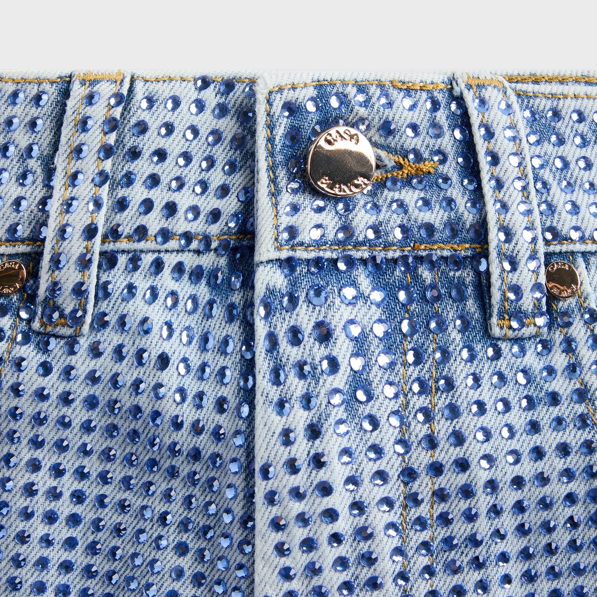 Casablanca Denim Hotfix Short - Mid Wash sold by Kith product image thumbnail 3