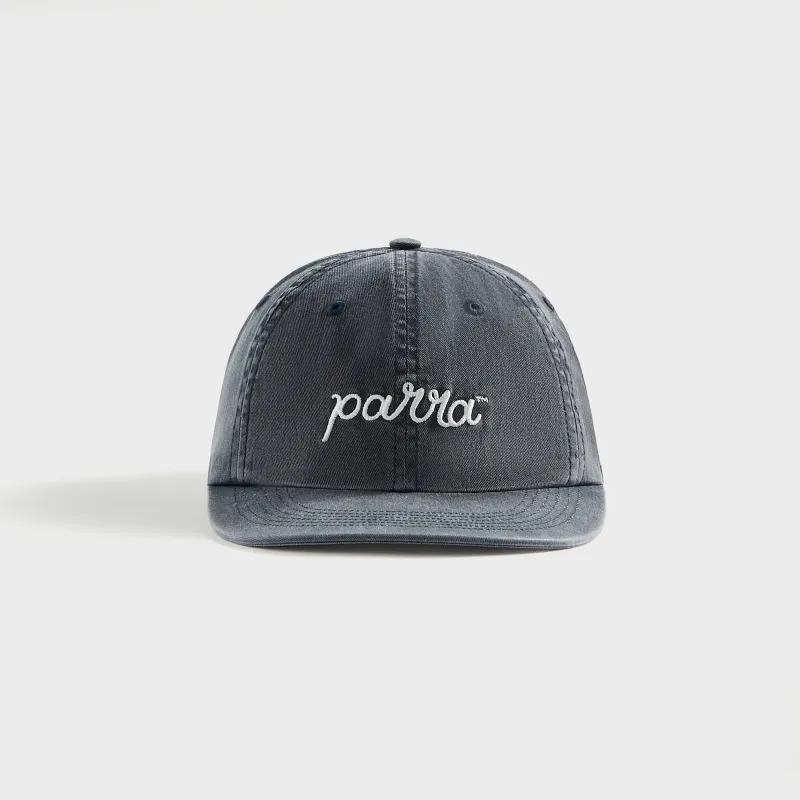 by Parra Scripted 6 Panel Cap - Navy sold by Kith