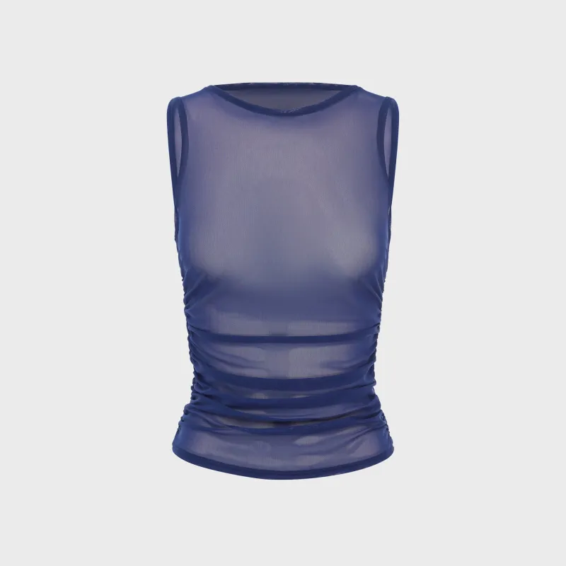 Bond Eye Claudia Tank Top - Midnight Mesh sold by Kith
