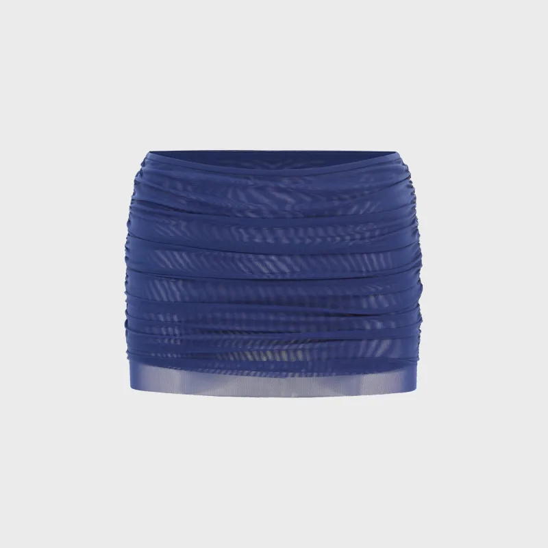 Bond Eye Claudia Mini Skirt - Midnight Mesh sold by Kith