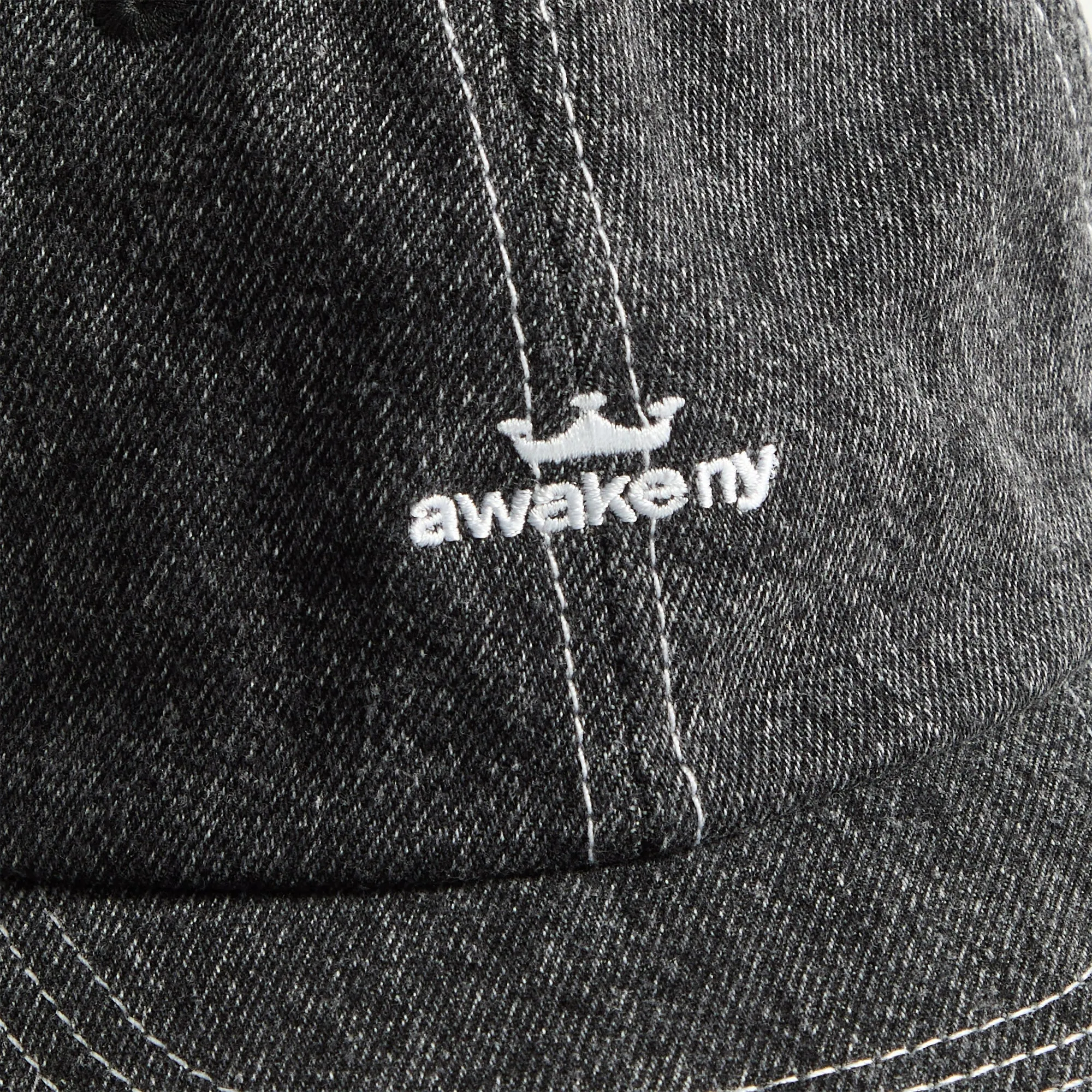 Awake NY Crown Logo Denim Cap - Black sold by Kith product image thumbnail 3