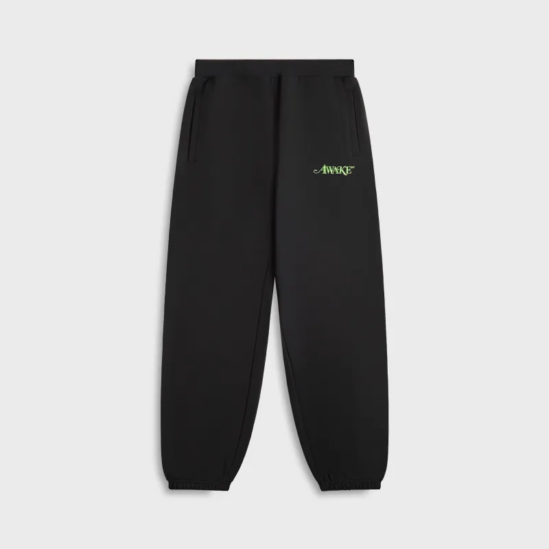 Awake NY Classic Logo Sweatpant - Black sold by Kith