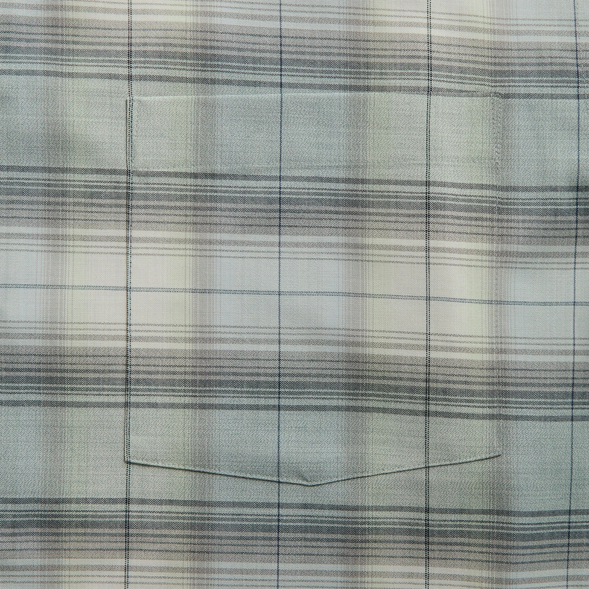 Auralee Super Light Wool Check Shirt - Blue Green Check sold by Kith product image thumbnail 3