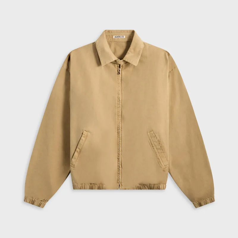 Auralee Product Dyed Finx Garbadine Swing Top - Dyed Beige sold by Kith