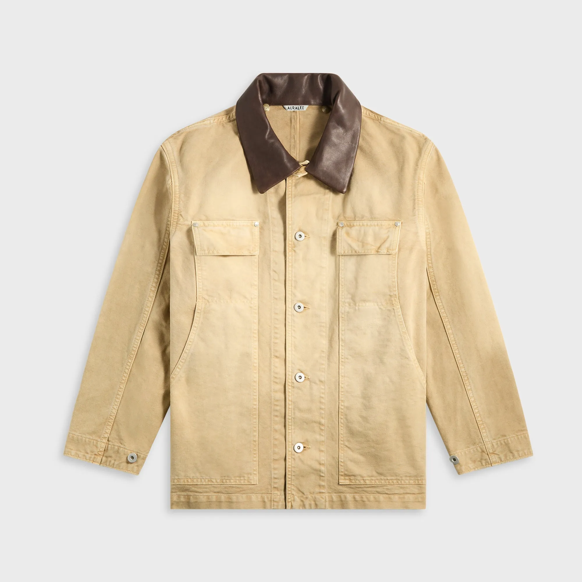 Auralee Organic Cotton Duck Blouson - Light Beige sold by Kith
