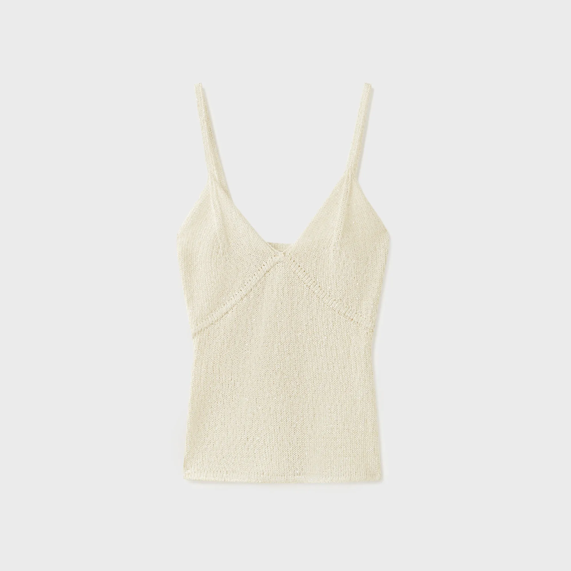 Asta Resort Carolina Camisole - Ivory Sequin sold by Kith