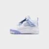 Jordan TD Air Jordan 4 Retro - White / Aluminum / Blue Tint / Oil Green sold by Kith