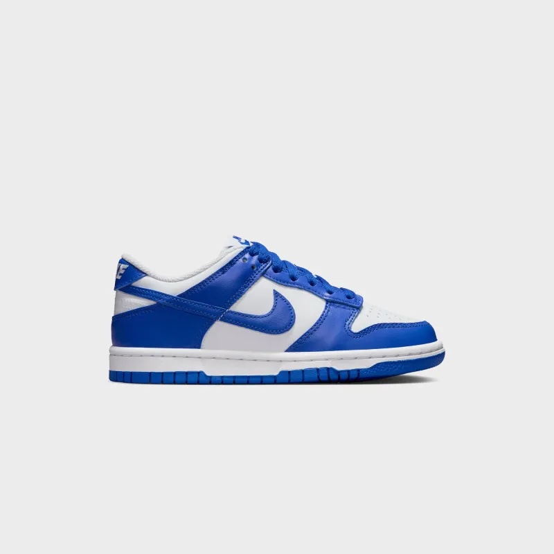 Nike GS  Dunk Low - White / Hyper Royal sold by Kith