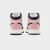 Nike GS Air Jordan 1 Mid - White / Black / Rust Pink sold by Kith