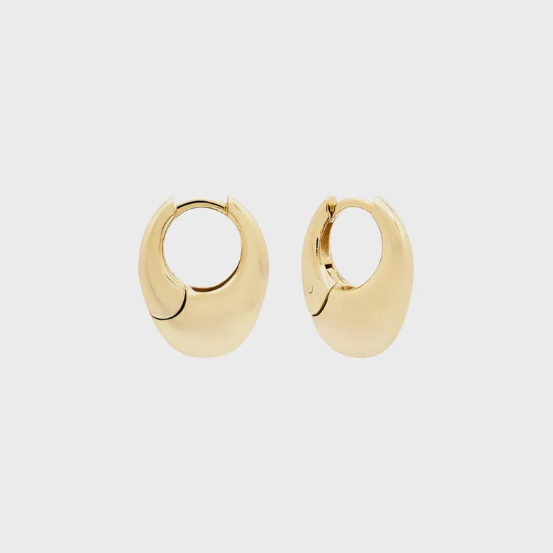 SHASHI Carter Hoop Earring - Gold sold by Kith