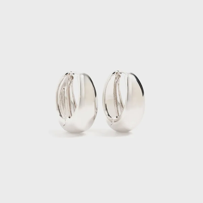 SHASHI Cameron Hoop Earring - Silver sold by Kith