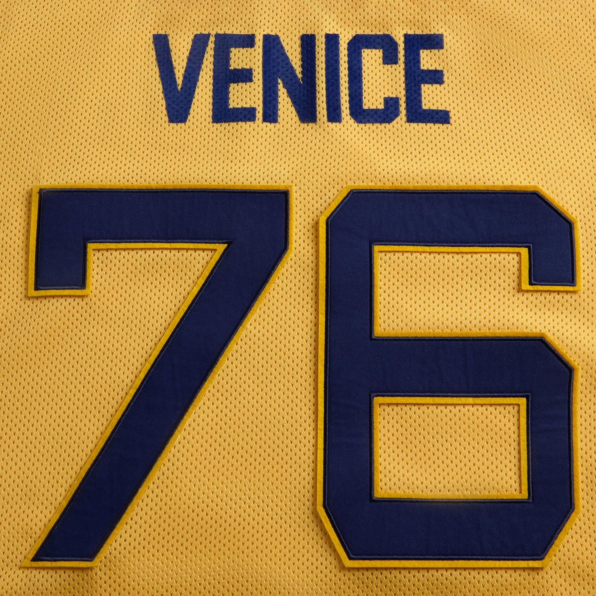 ERL Unisex Venice 76 Football Top - Yellow sold by Kith product image thumbnail 3