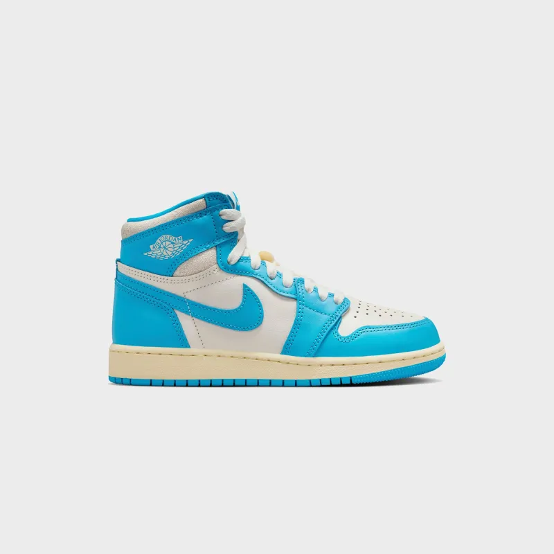 Jordan GS Air Jordan 1 Retro High OG - Dark Powder Blue / Blue / Sail sold by Kith