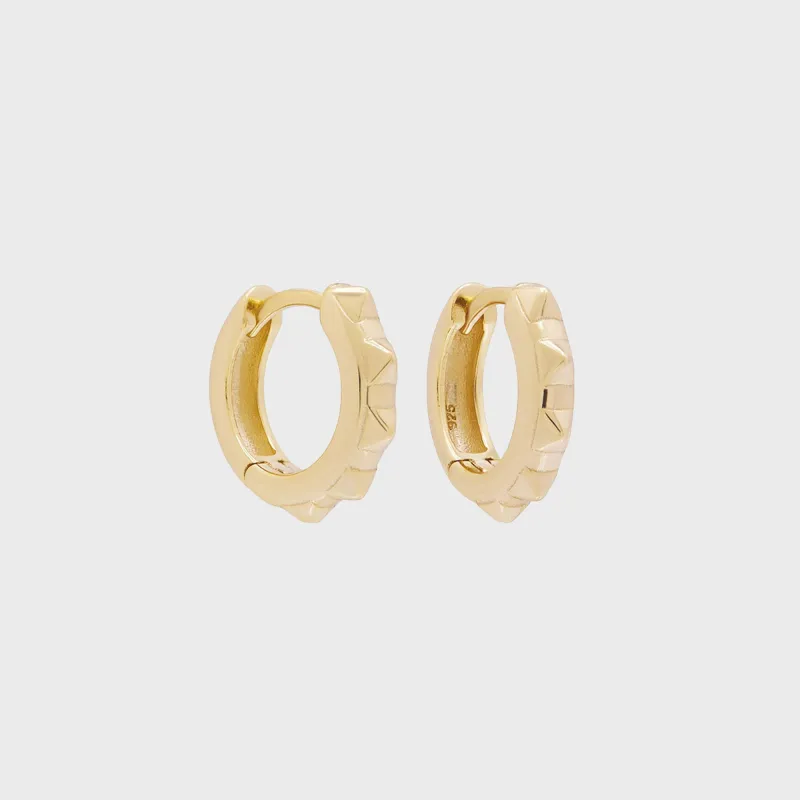 SHASHI Rocker Huggie Earring - Gold sold by Kith