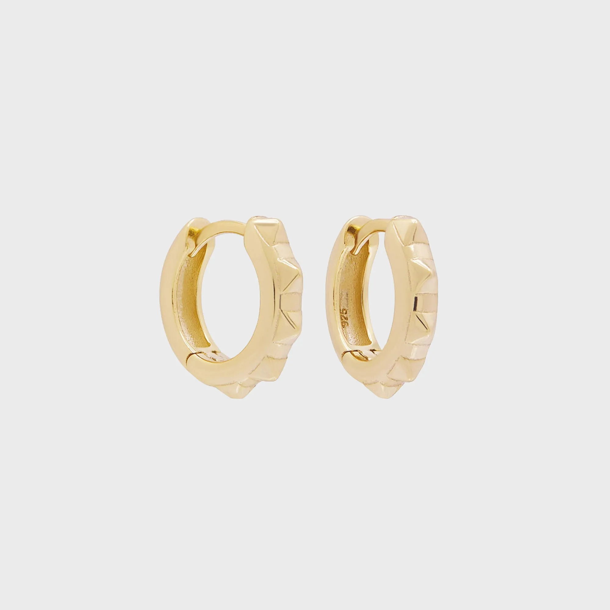 SHASHI Rocker Huggie Earring - Gold sold by Kith