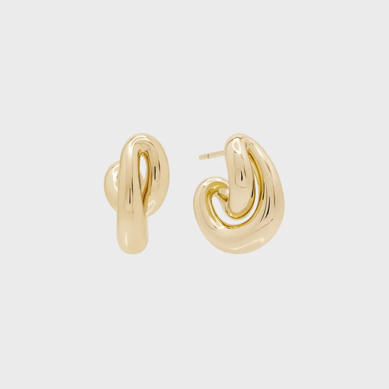 SHASHI Anderson Hoop Earring - Gold sold by Kith