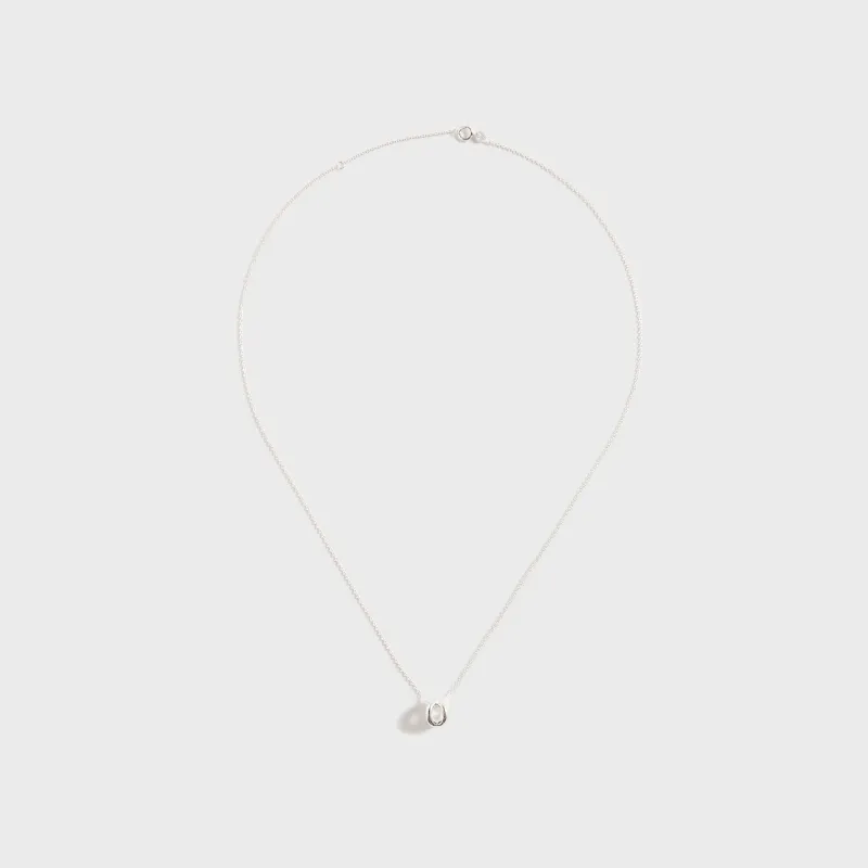 Le Gramme 3g Polished Sterling Silver Entrelacs Pendant And Chain Necklace - Silver sold by Kith