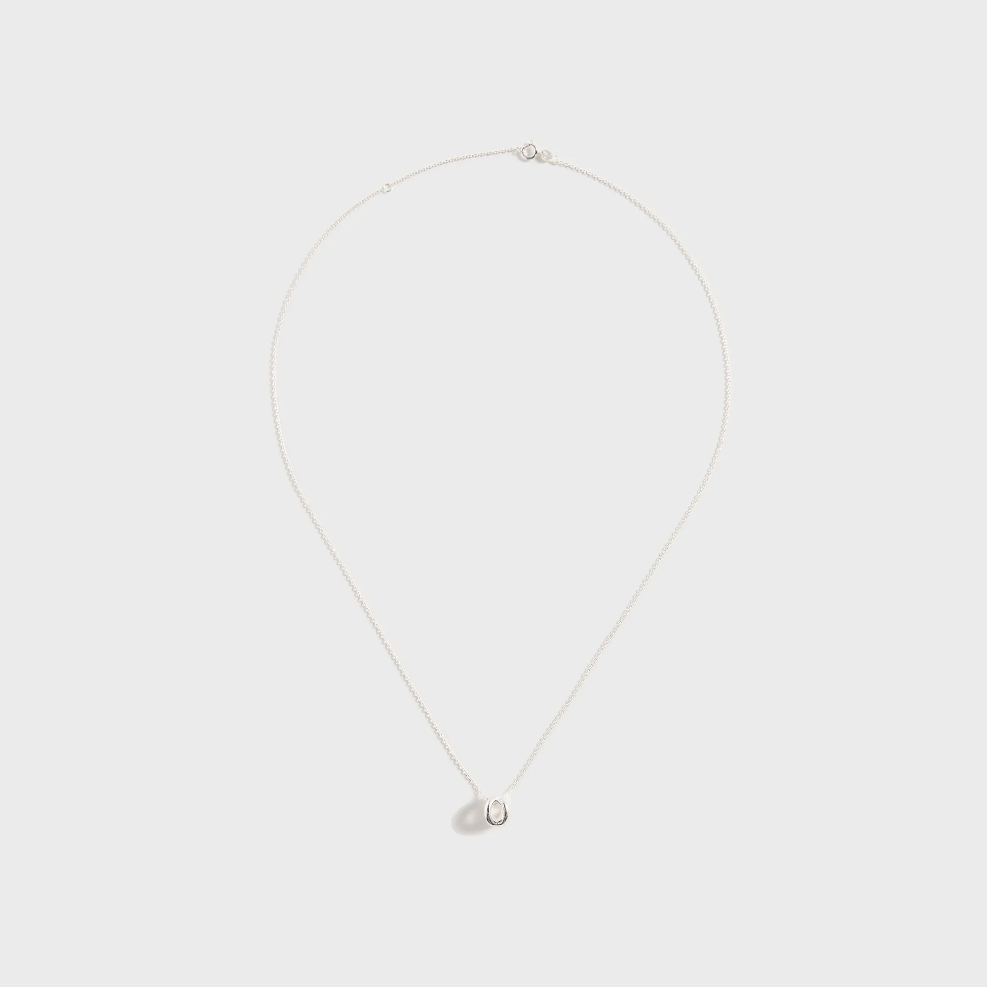 Le Gramme 3g Polished Sterling Silver Entrelacs Pendant And Chain Necklace - Silver sold by Kith