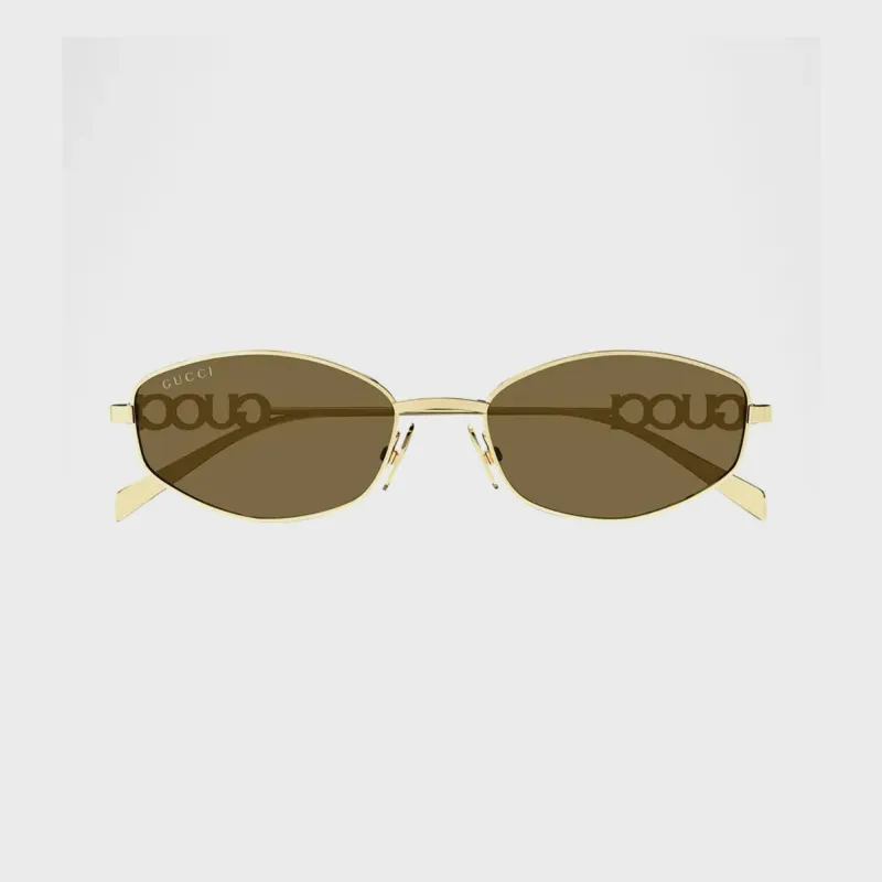 Gucci GG Metal Frames 02S - Gold sold by Kith