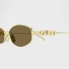 Gucci GG Metal Frames 02S - Gold sold by Kith