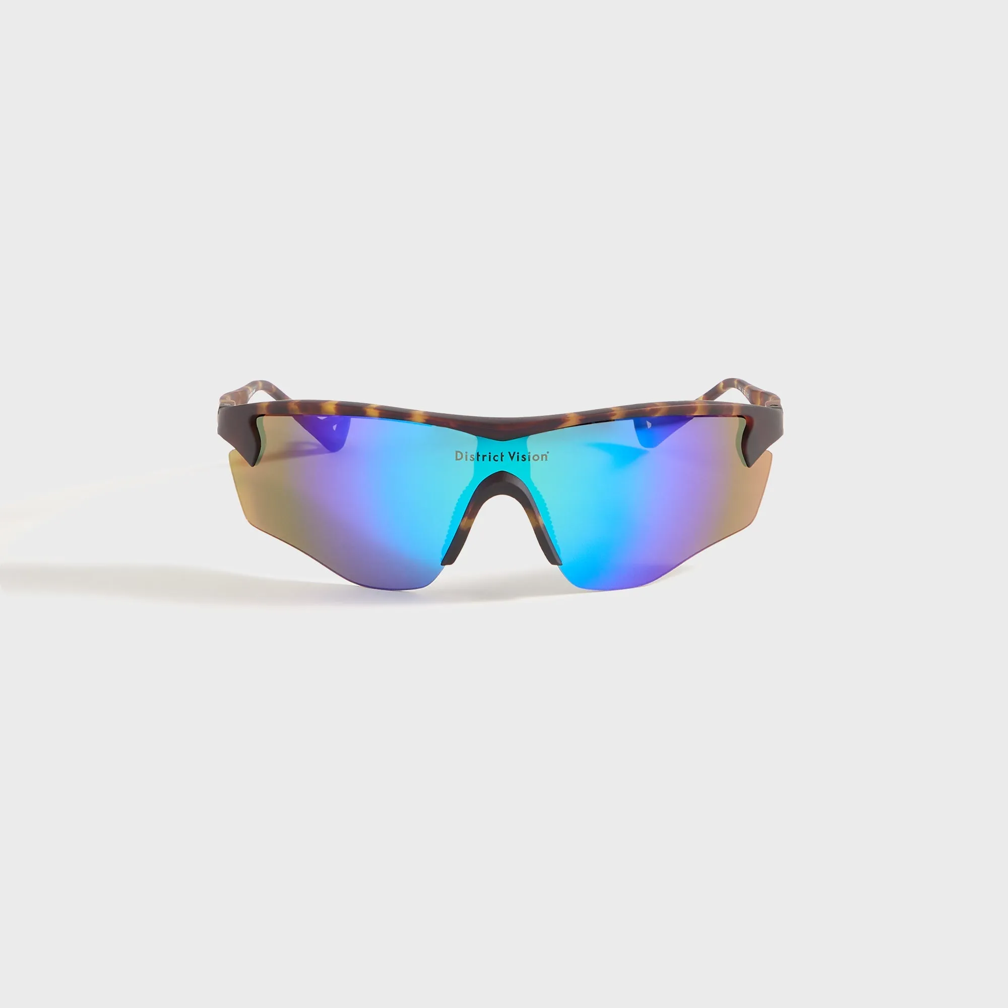 District Vision Junya Racer - Tortoise / D+ Blue Mirror sold by Kith