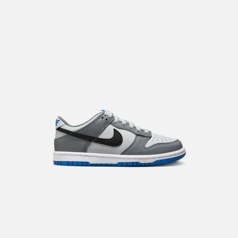 Nike GS Dunk Low - Cool Grey / Black / Pure Platinum sold by Kith