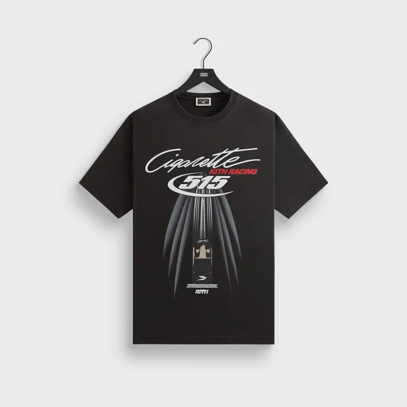 Kith for Cigarette Racing 515 Vintage Tee - Black sold by Kith