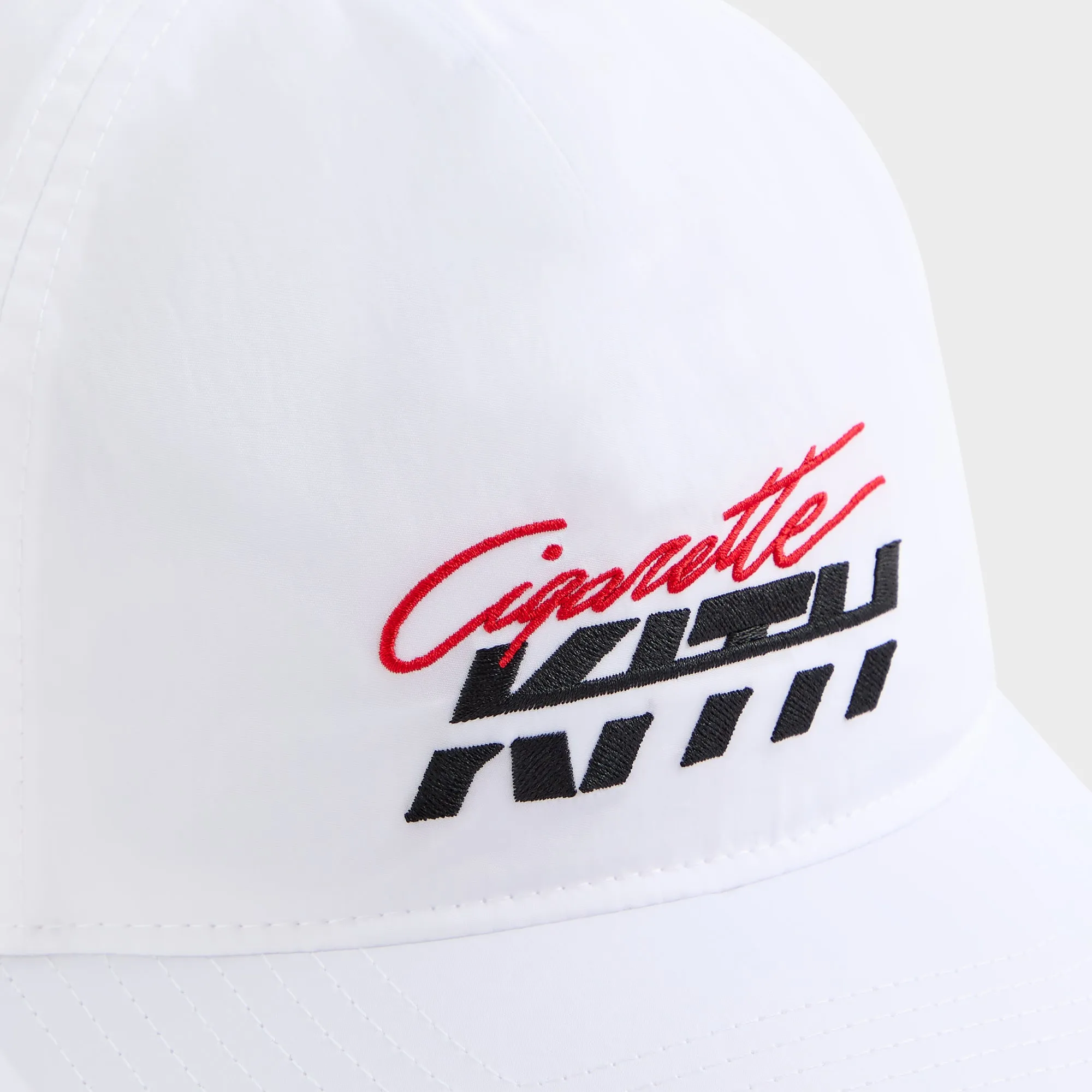 Kith for Cigarette Wrinkle Nylon Bay Speed Low Pinch Crown Snapback - White sold by Kith product image thumbnail 5