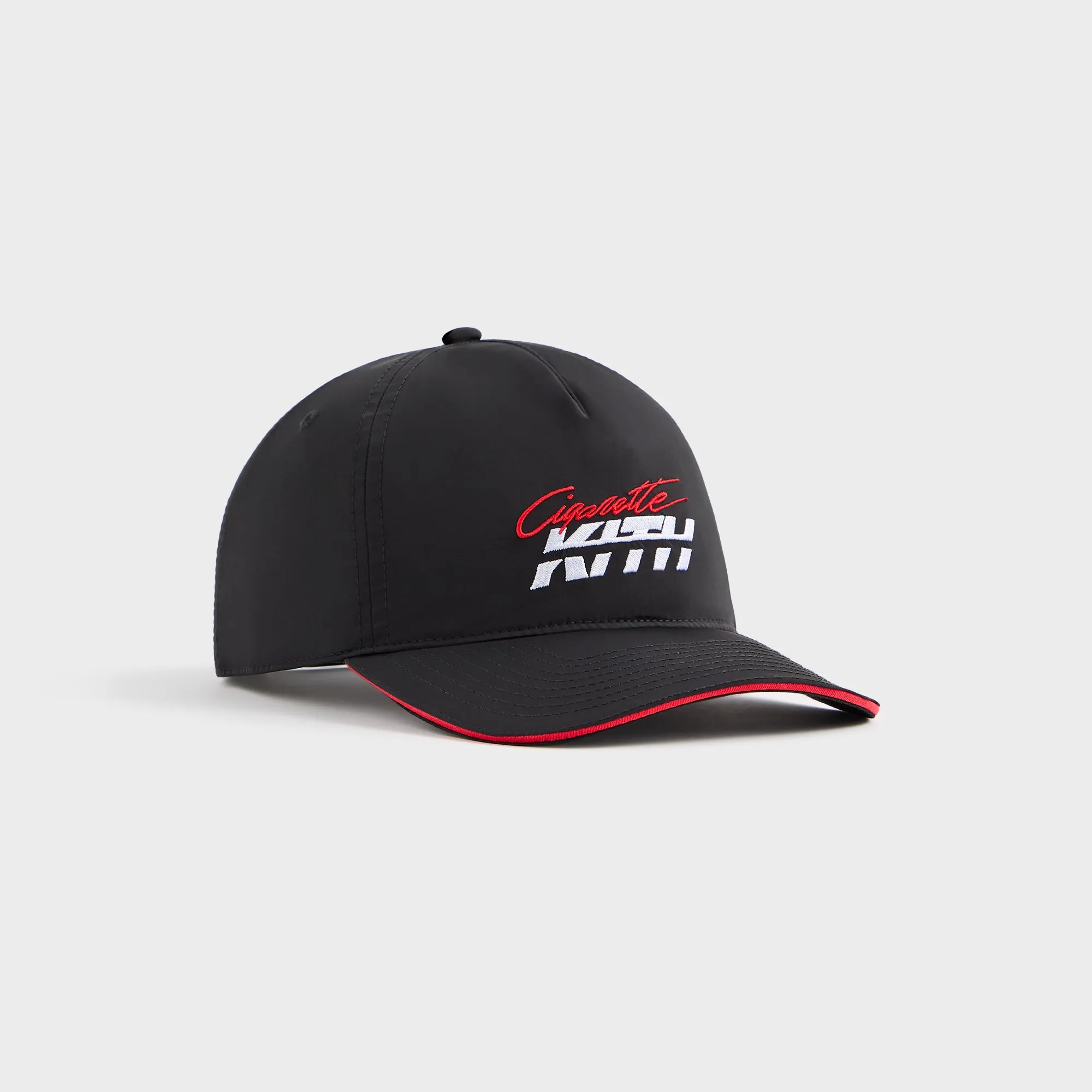 Kith for Cigarette Wrinkle Nylon Bay Speed Low Pinch Crown Snapback - Black sold by Kith product image thumbnail 4