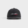 Kith for Cigarette Wrinkle Nylon Bay Low Pinch Crown Snapback - Black sold by Kith