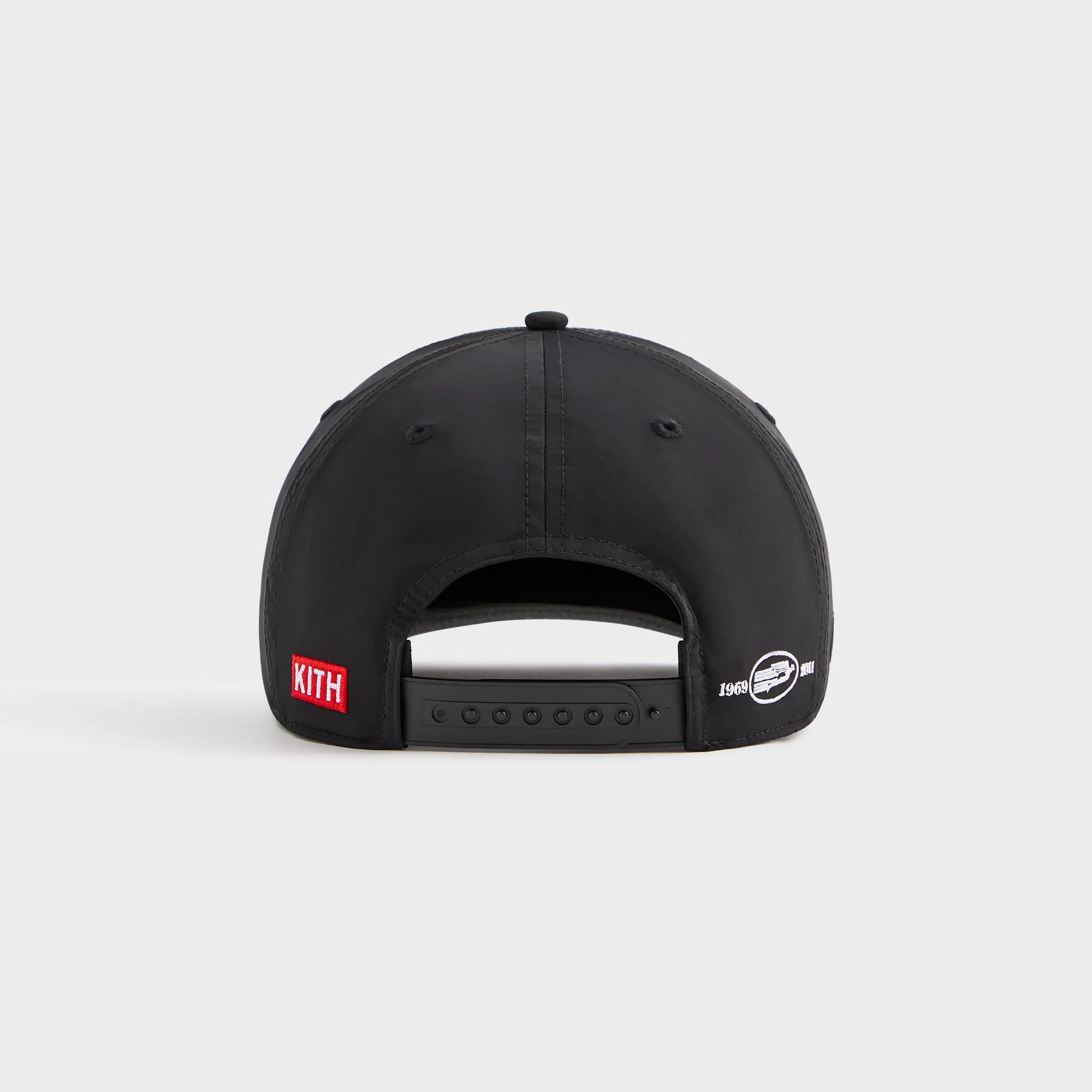 Kith for Cigarette Wrinkle Nylon Bay Low Pinch Crown Snapback - Black sold by Kith product image thumbnail 2