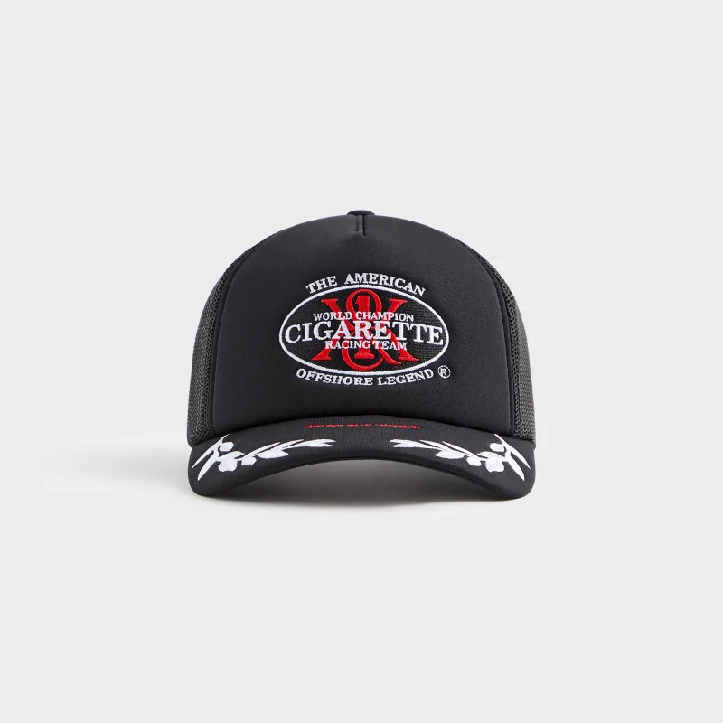 Kith for Cigarette Nolan Trucker Hat - Black sold by Kith