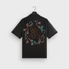 Kith Linen Thompson Camp Collar Shirt - Black sold by Kith