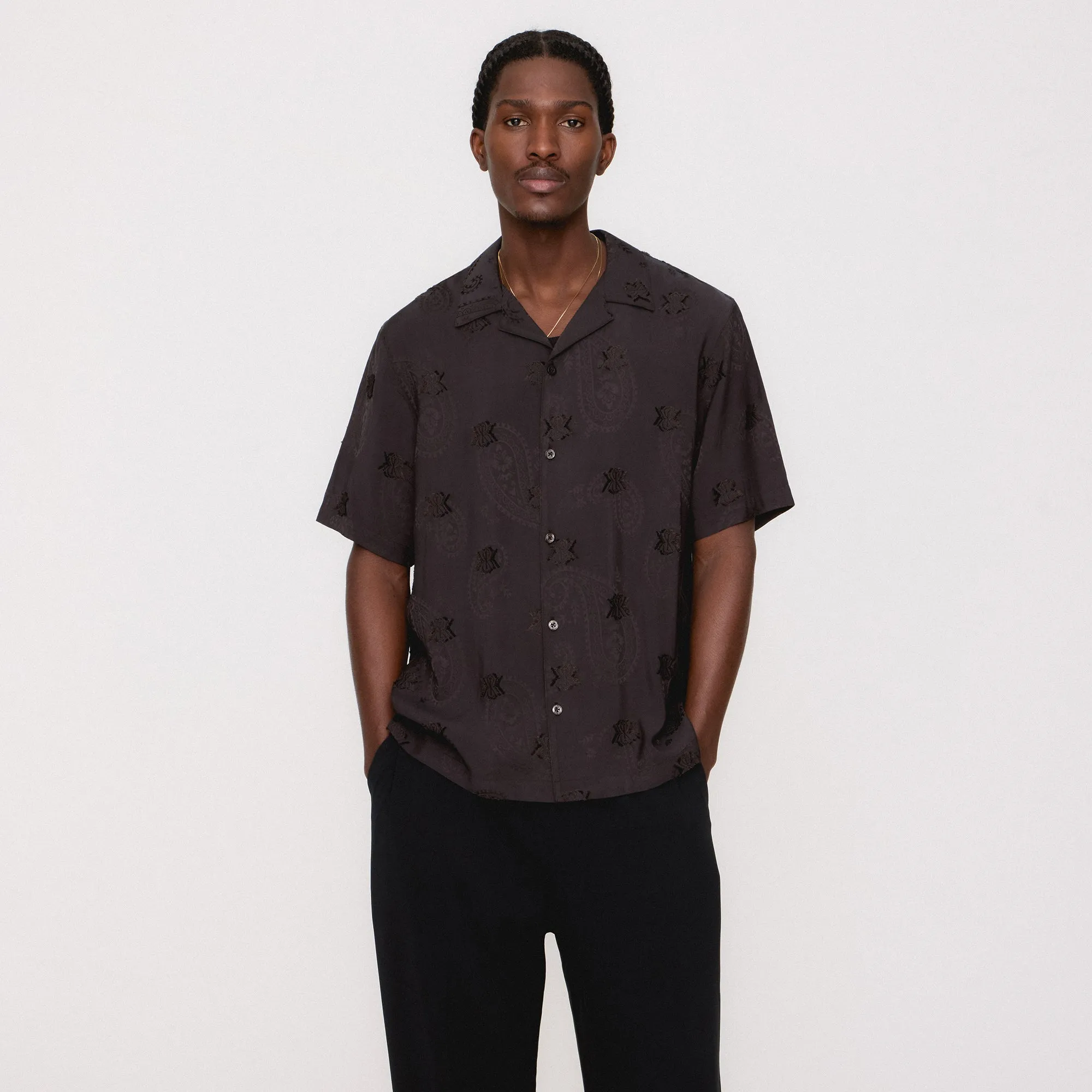 Kith Short Sleeve Thompson Camp Collar Shirt - Kindling sold by Kith product image thumbnail 2