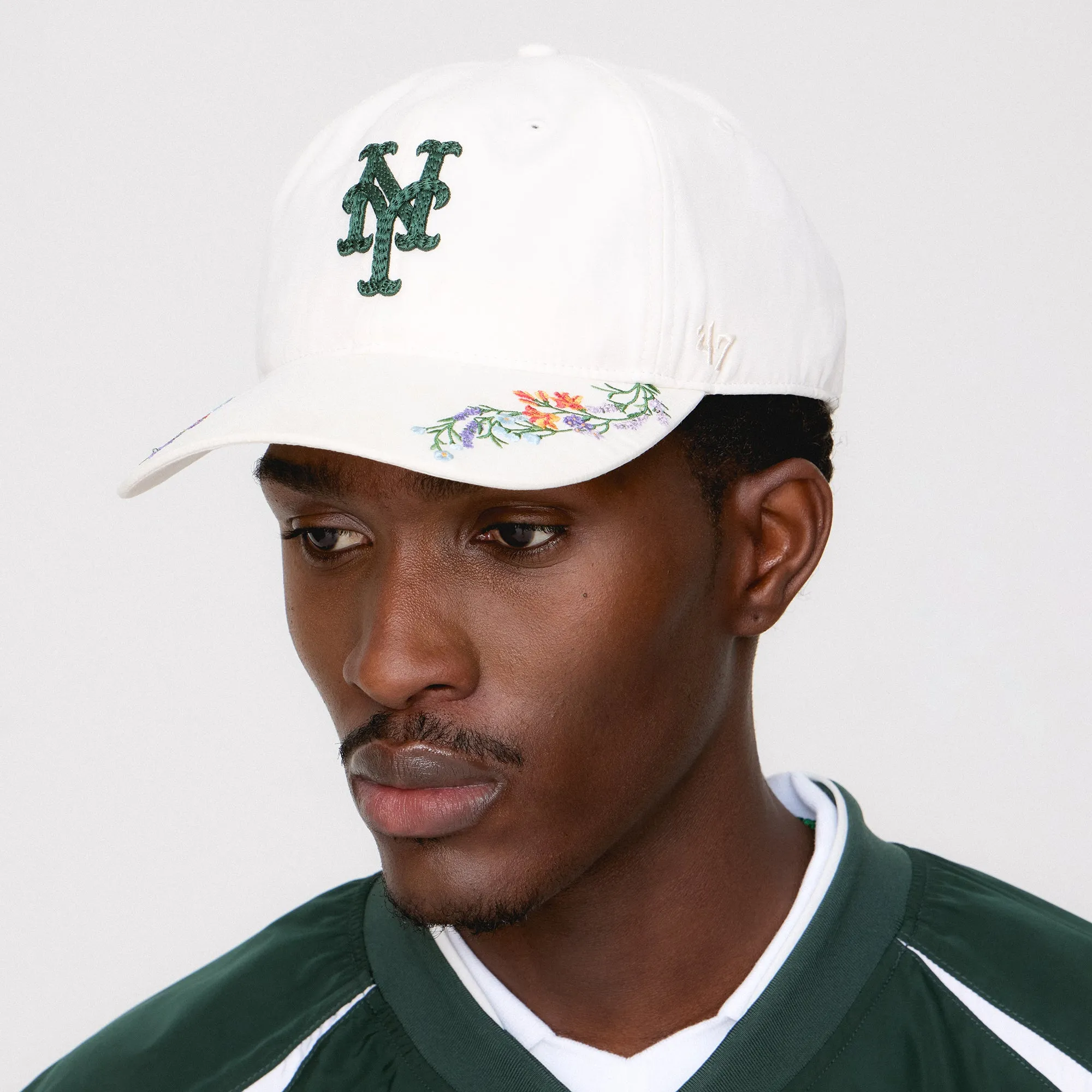 Kith & '47 for the New York Mets Cupro Linen Franchise LS Cap - Sandrift sold by Kith product image thumbnail 2