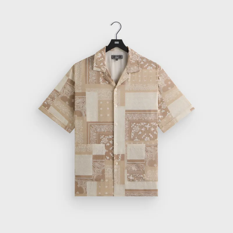 Kith Silk Lyocell Bandana Reade Shirt - Canvas sold by Kith