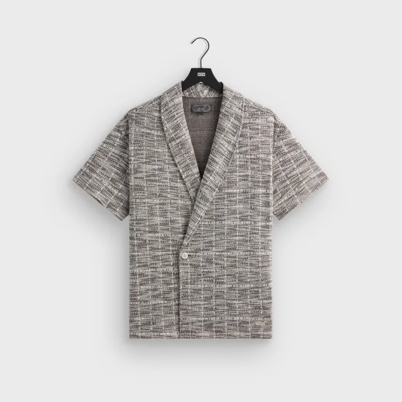 Kith Tweed Short Sleeve Thompson Crossover Shirt - Kindling sold by Kith