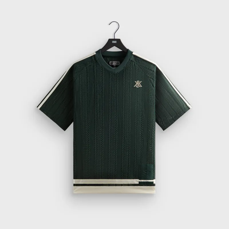 Kith Leon Short Sleeve Lace Combo Jersey - Stadium sold by Kith