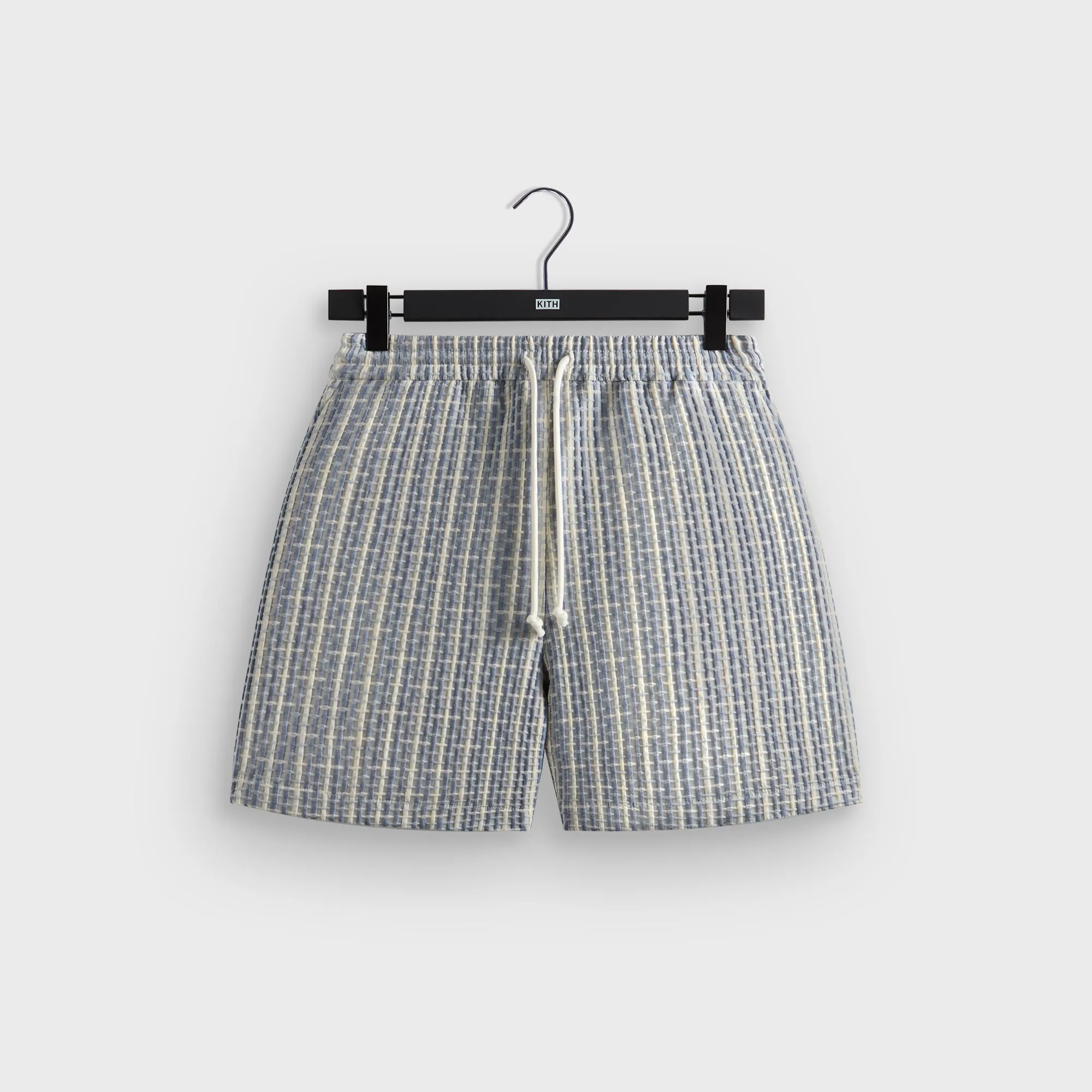 Kith Bubble Check Active Short - Light Indigo sold by Kith