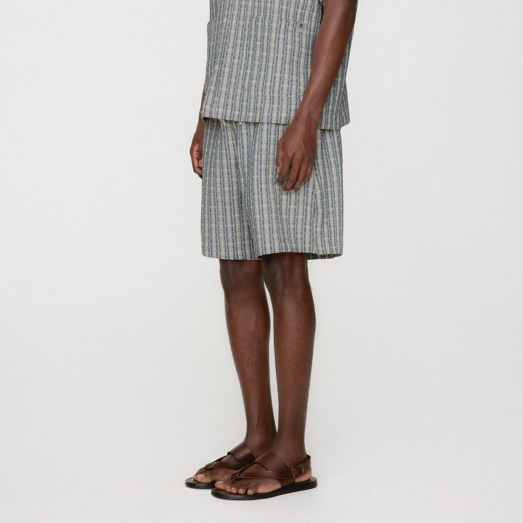 Kith Bubble Check Active Short - Light Indigo sold by Kith product image thumbnail 2