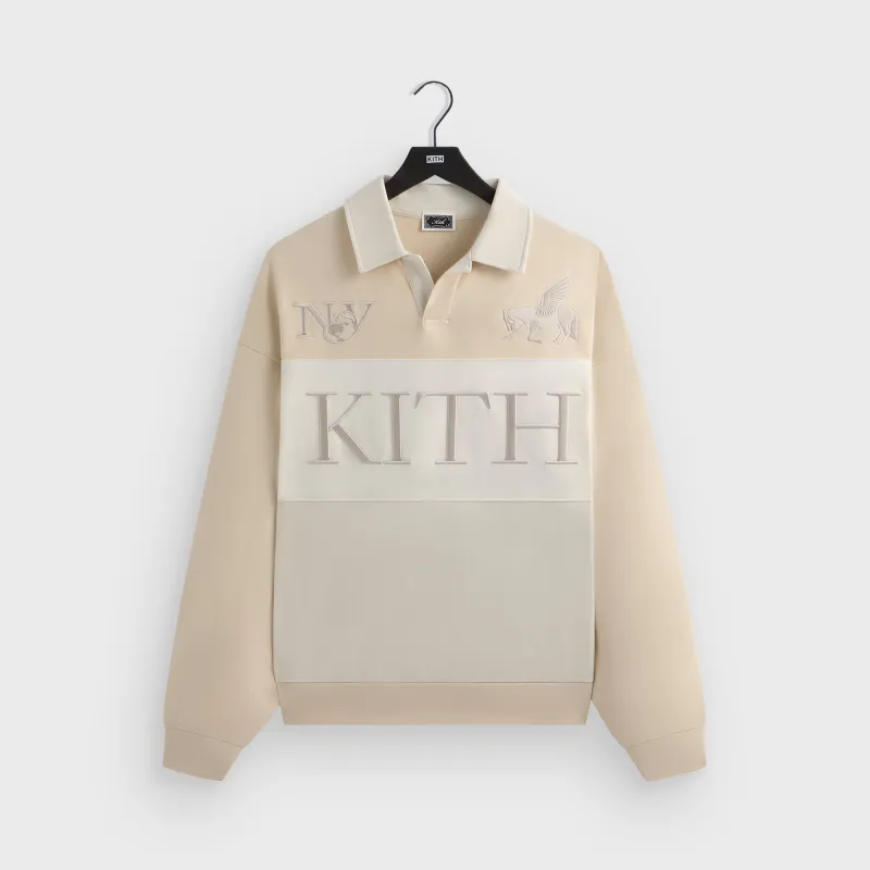 Kith Rugby Nelson Collared Pullover - Veil sold by Kith