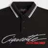 Kith for Cigarette Racing Pique Polo - Black sold by Kith
