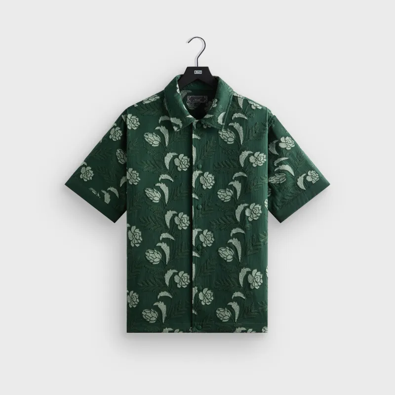 Kith Embroidered Floral Woodpoint Shirt - Vitality sold by Kith
