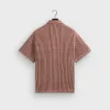 Kith Geometric Diamond Short Sleeve Boxy Collared Overshirt - Bitters sold by Kith