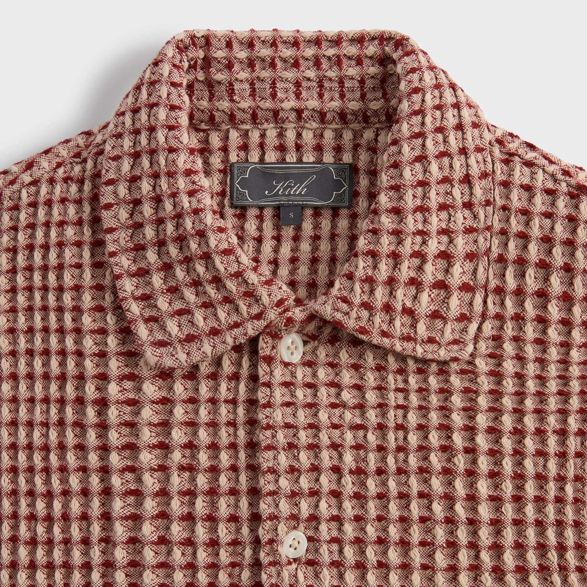 Kith Geometric Diamond Short Sleeve Boxy Collared Overshirt - Bitters sold by Kith product image thumbnail 3