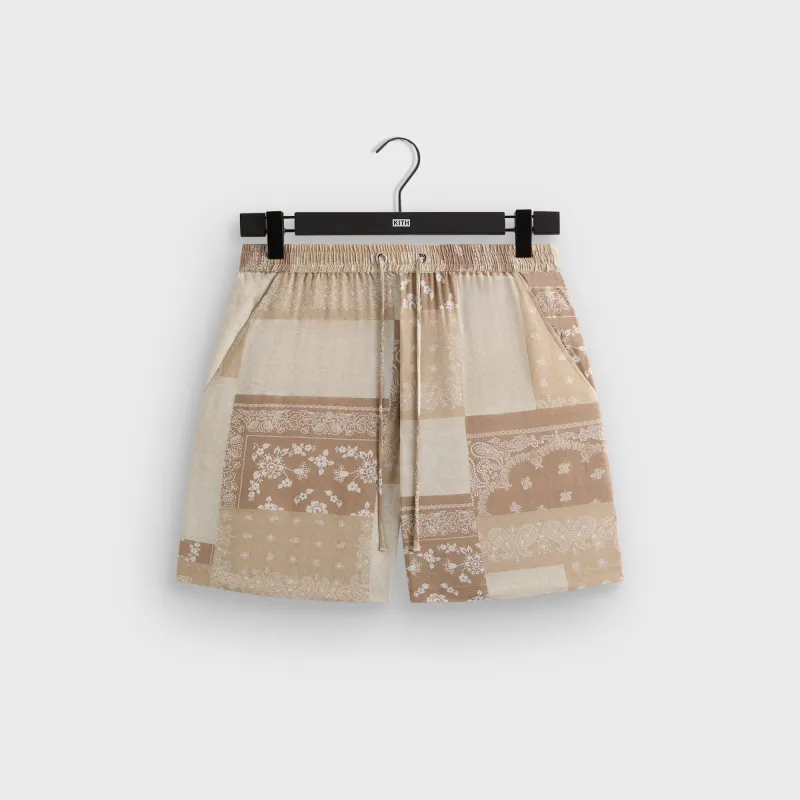 Kith Silk Lyocell Bandana Cedar Short - Canvas sold by Kith