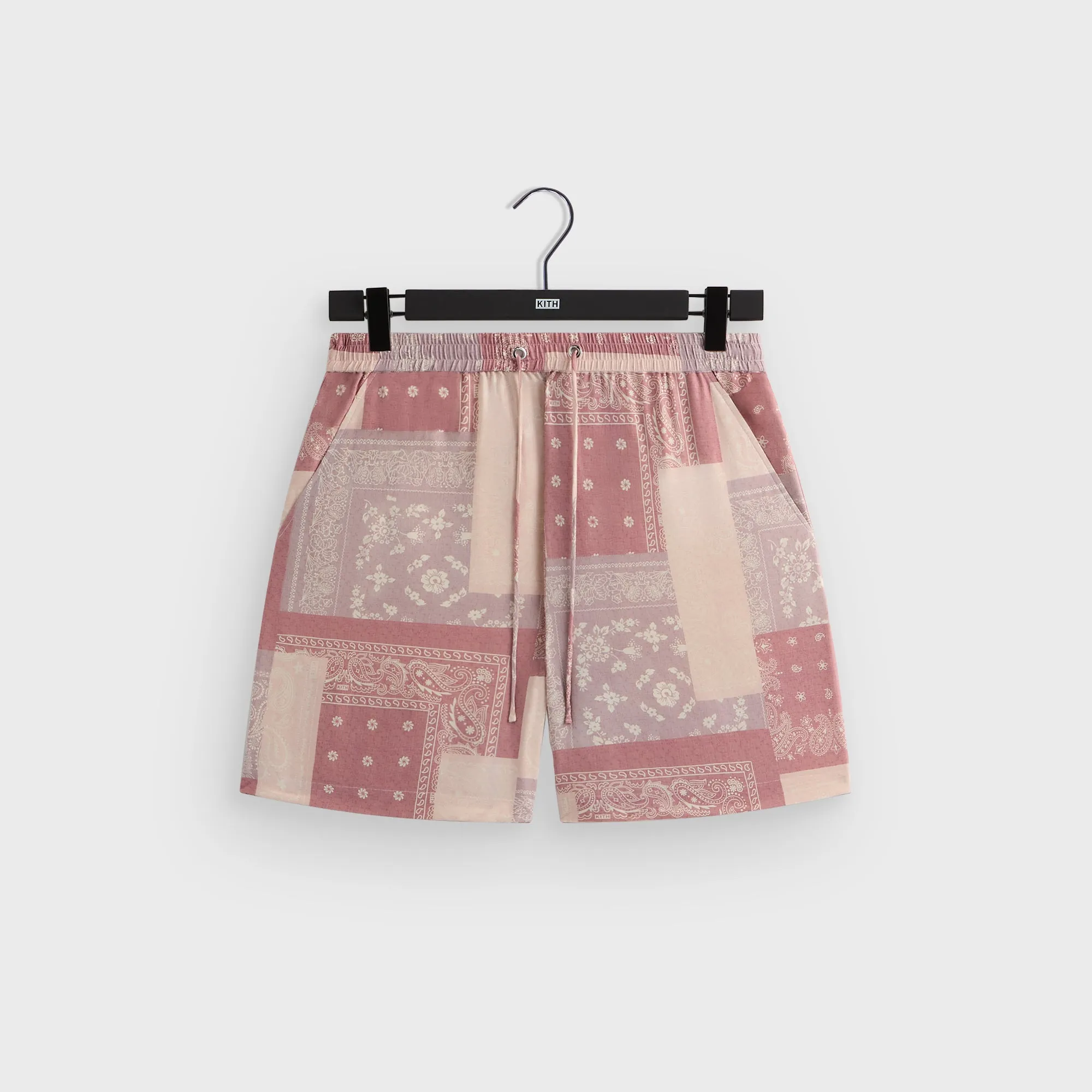 Kith Silk Lyocell Bandana Cedar Short - Pink Opal sold by Kith