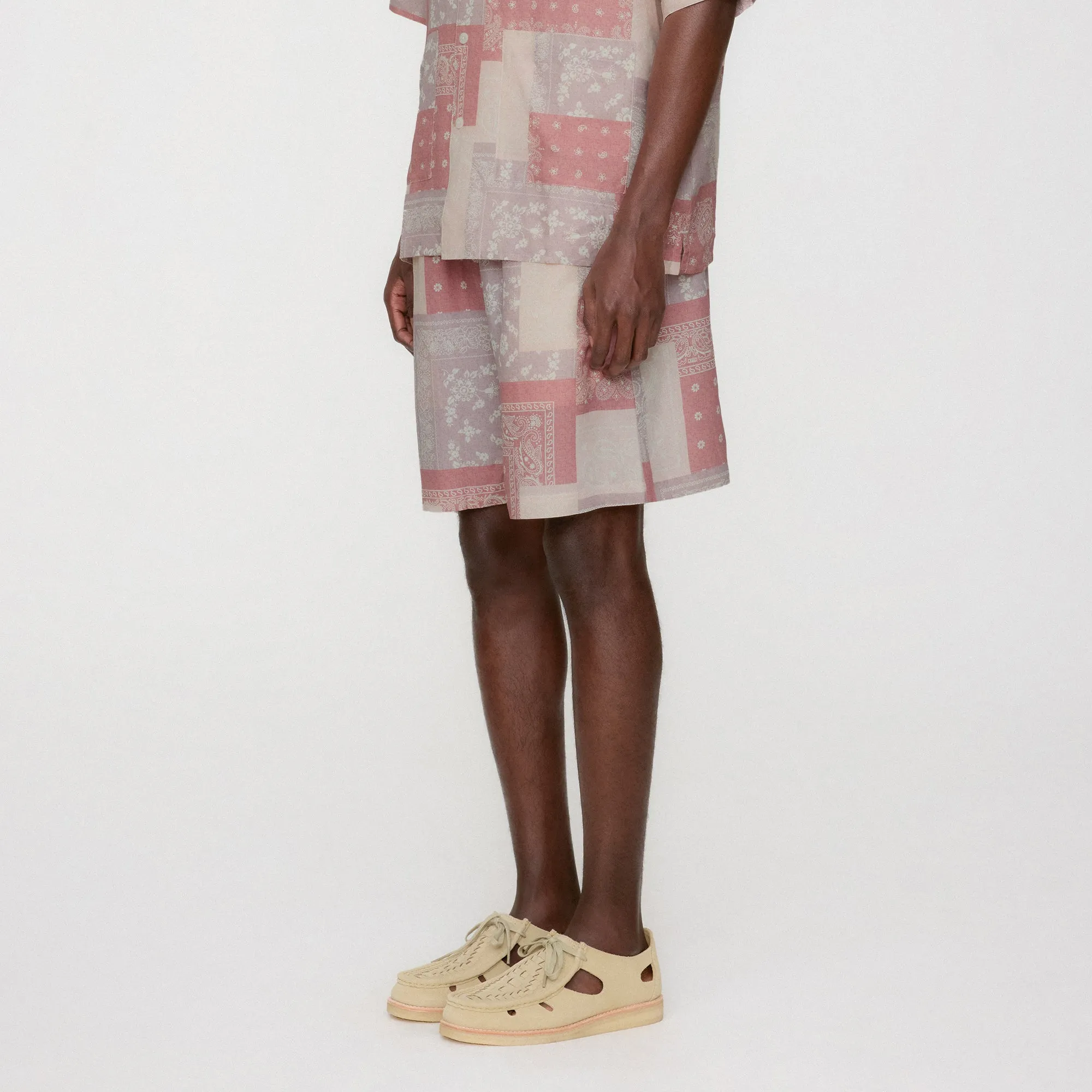 Kith Silk Lyocell Bandana Cedar Short - Pink Opal sold by Kith product image thumbnail 2
