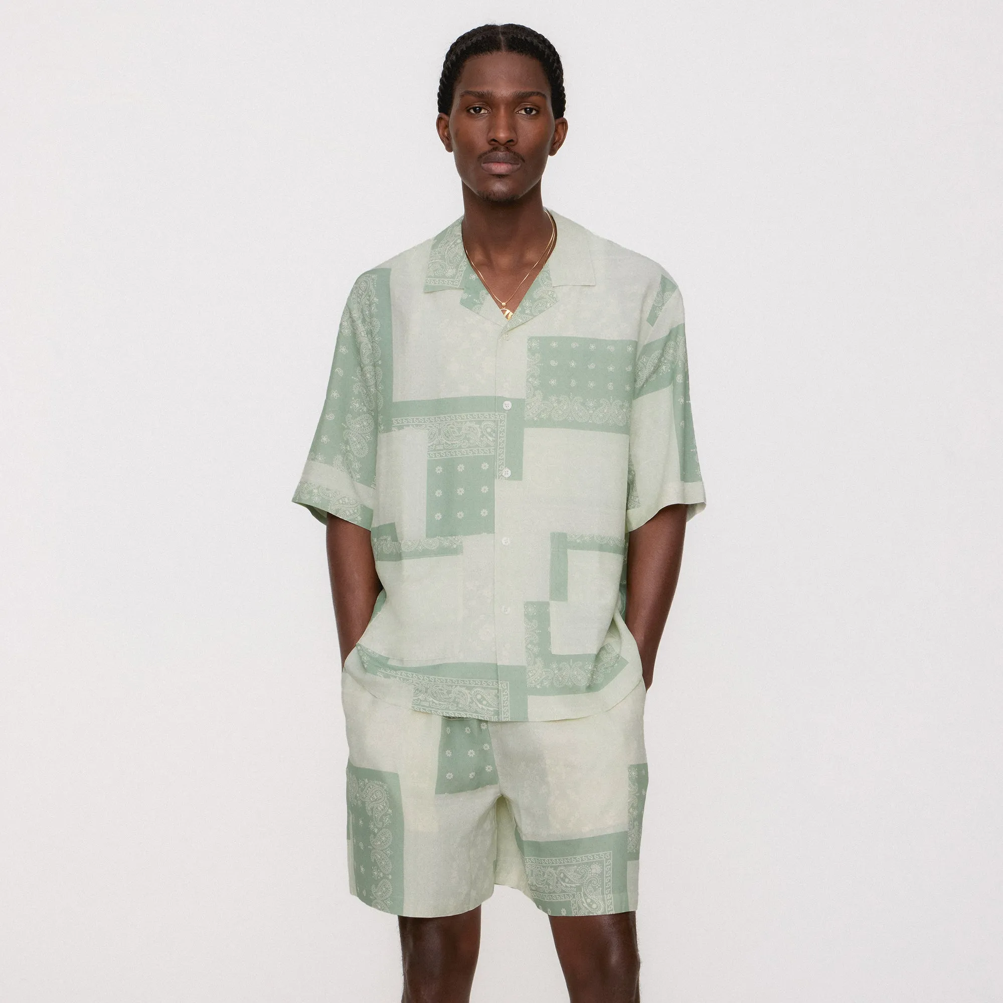 Kith Silk Lyocell Bandana Reade Shirt - Realm sold by Kith product image thumbnail 2