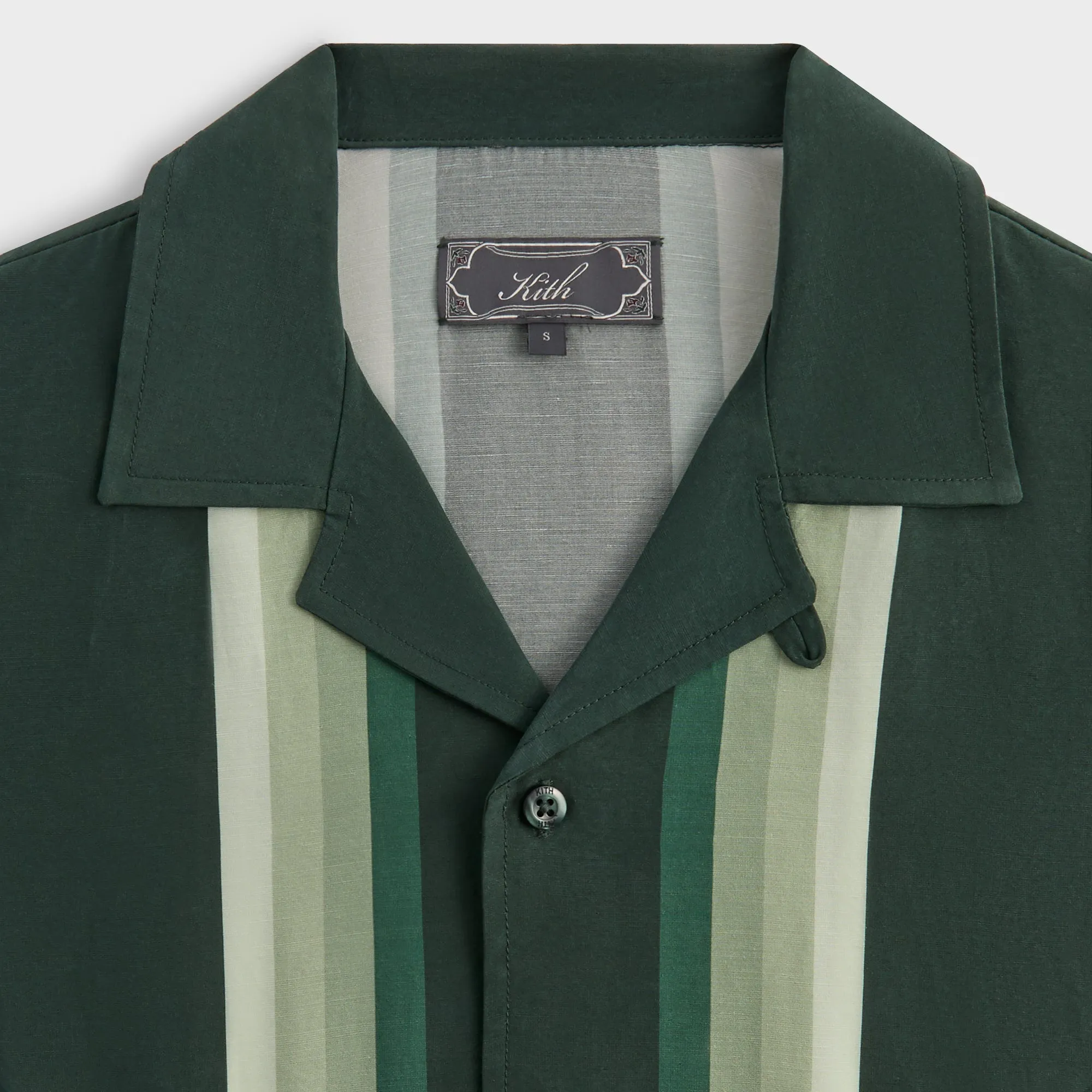 Kith Border Stripe Thompson Camp Collar Shirt - Stadium sold by Kith product image thumbnail 4